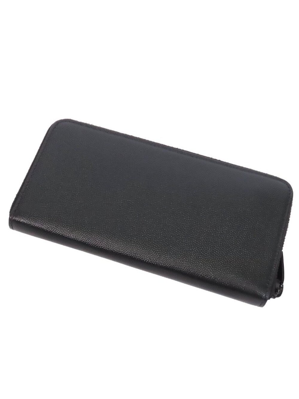 Saint Laurent Wallet Black Leather Zip Around Cassandra - Picture 2 of 9